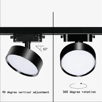 

10W 15W 20W LED Track Light Spot Light Ceiling Mounted Rail Track Lamp Decorative Led spotlight Track Lighting for Shop 1PCS
