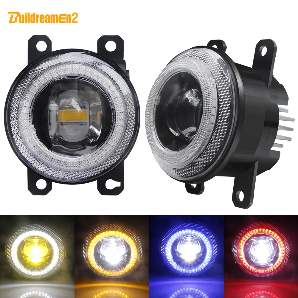 2 X Car Angel Eye Fendinebbia Led Daytime Running Lamp Per Nissan Pathfinder Frontier Note Interstar Navara Xterra Leaf Elgrand