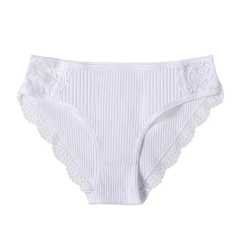 White M-2XL хлопковые трусики, женское удобное нижнее белье, сексуальные трусы с низкой посадкой, женское нижнее белье, большие размеры, женские трусы, Прямая поставка - Color: White