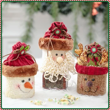 

Christmas Cookies Biscuit Candy Bag Santa / Snowman / Deer Candy Box Party Decoration Christmas Gift Party Favor Supplies