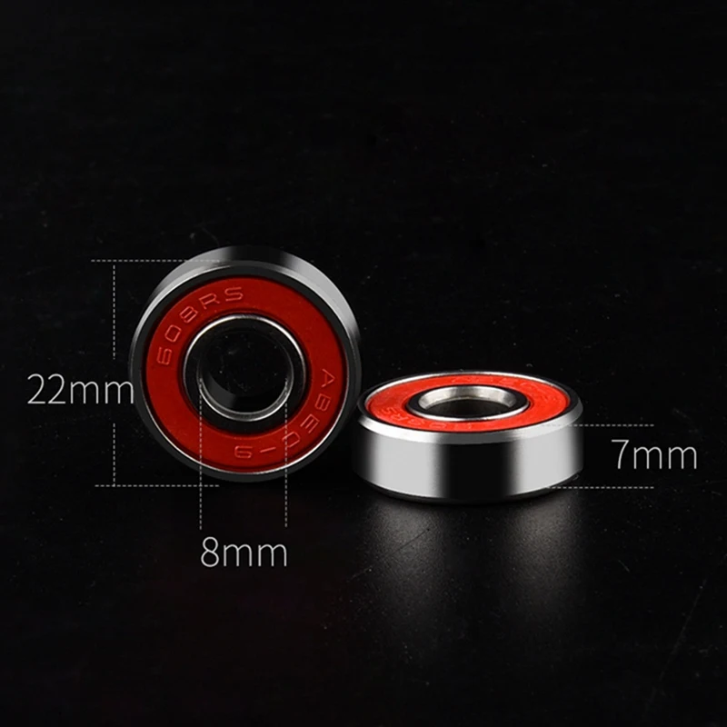 1Bag/10PCS Skating Rolling Skateboard Longboard Wheel Skate Longboard Bearings Roller ABEC-9 ABEC-7 For Skate Shoes Scooter