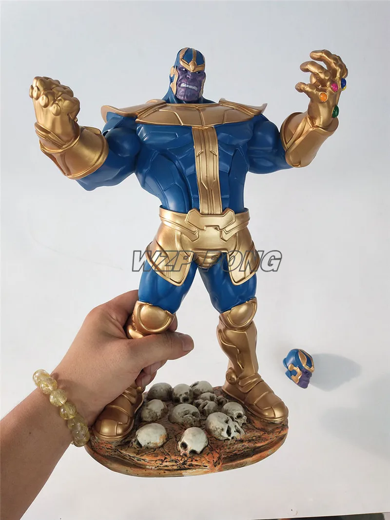 33 см Мстители 4 эндигра танос фигурка куклы игрушки Смола Статуя Бюст фигурка Коллекционная модель игрушка подарок