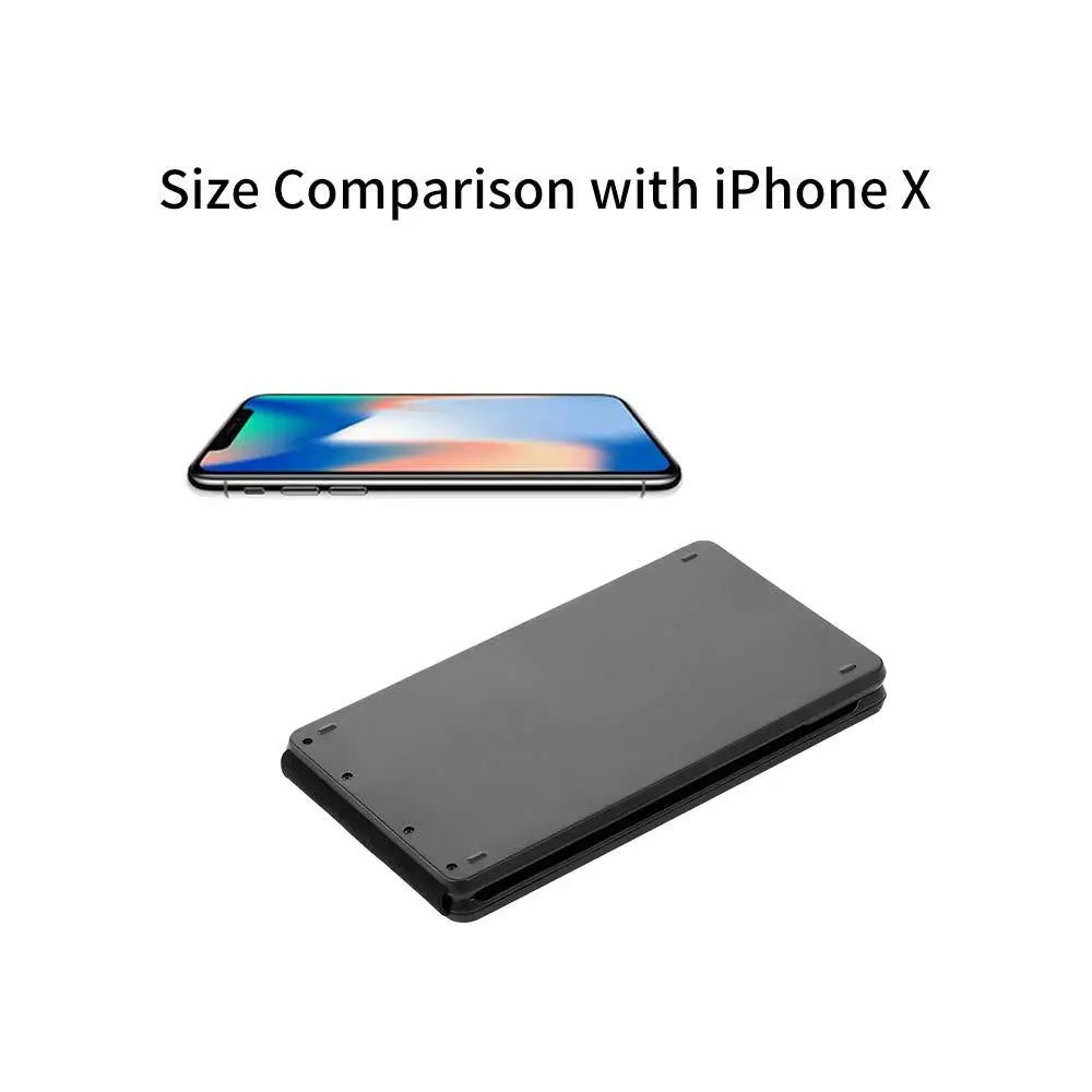 Портативная тонкая беспроводная складная клавиатура Bluetooth складная беспроводная клавиатура BT для IOS/Android/Windows