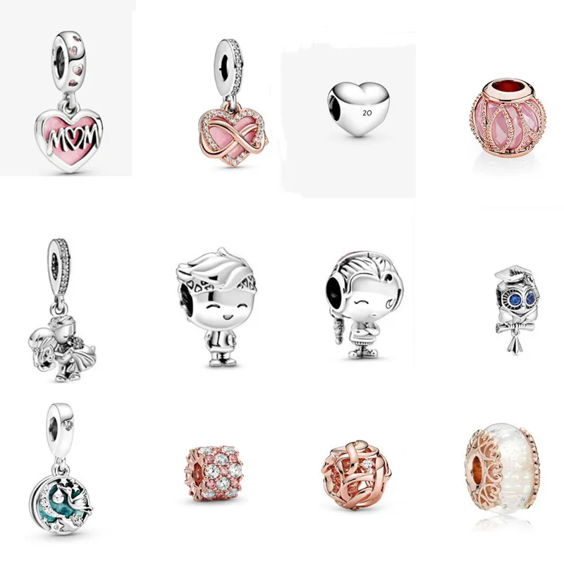 

Novo 100% 925 prata esterlina sem fim amor pengte zircao encancontas apto pan pulseira Woman diy joias presentes