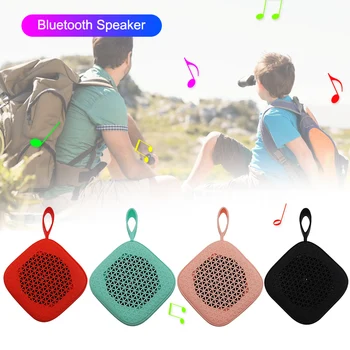 

Portable Bluetooth Speaker Wireless Mini Bluetooth Small Square Stereo Speaker with Portable Lanyard SP99