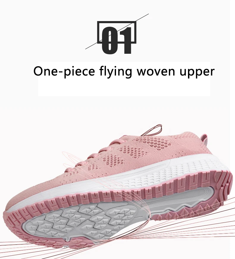 2021 Sneakers Woman Shoes Flats Casual Ladies Shoes Women Lace-Up Mesh Light Breathable Female zapatillas mujer chaussure femme