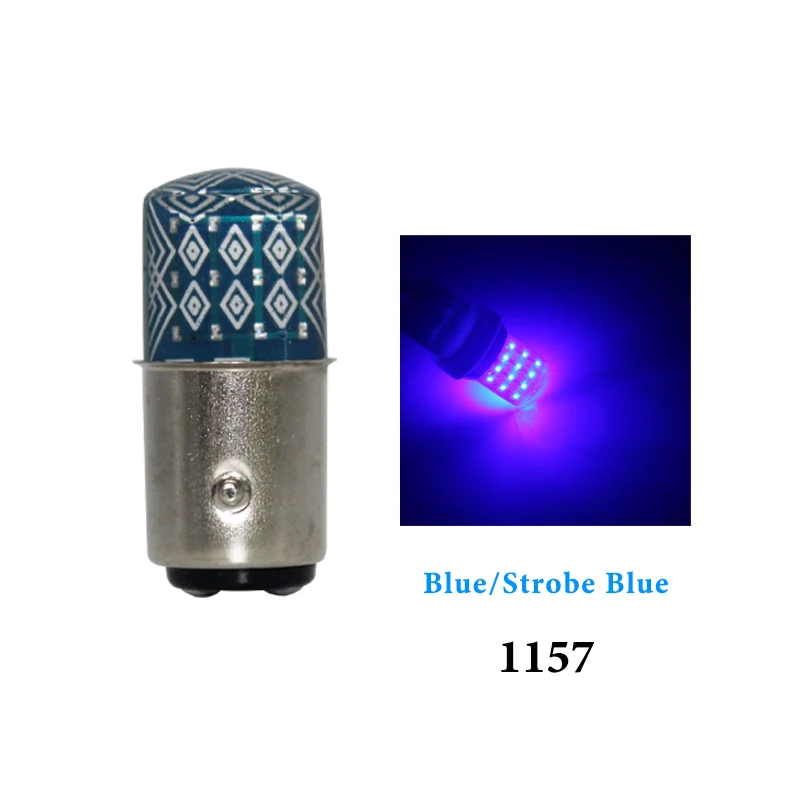 1157 bay15d BLUE 2 шт. автомобиль T20 7443 led w21/5 Вт p21/5 Вт 1157 bay15d 24SMD RGB Strobe Flash силиконовый обратный светильник тормозной светильник стоп, сигнализирующий фонарь 12v - Испускаемый цвет: 1157 bay15d BLUE