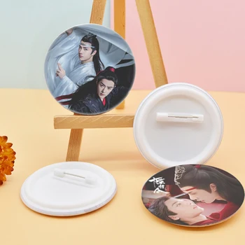 

Personalized The Untamed Around Tinplate Badge Xiao Zhan Wang Xibo Brooch