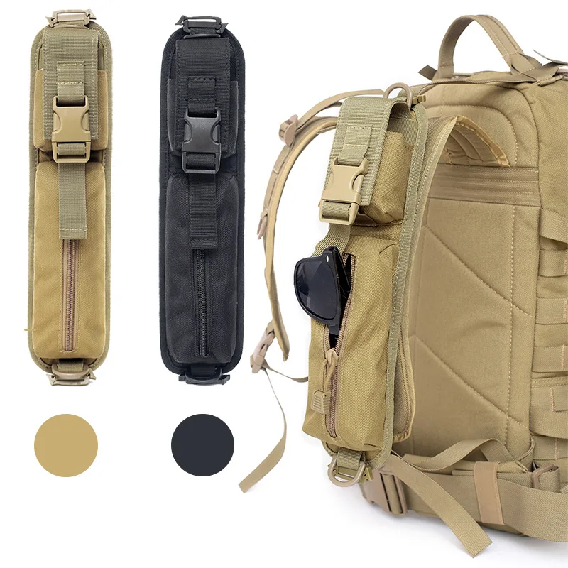 

Tactical Backpack Shoulder Strap Sundries Pouch Molle Key Flashlight Pouch Outdoor Camping Hunting Accessories Pack EDC Tool Bag
