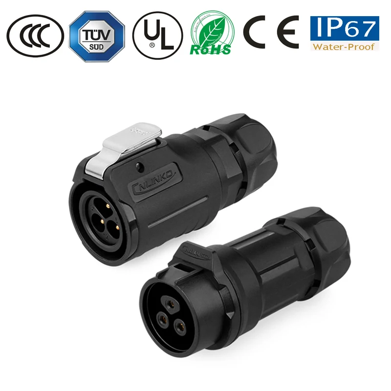 Пластиковый водонепроницаемый разъем M16 2/3/4/5/7/8/9 Pin для светодиодного экрана