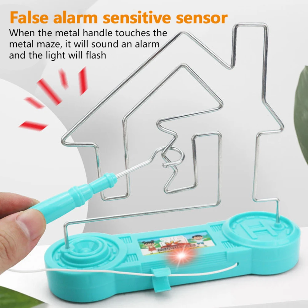 Electric Kindergarten Science Electric Bump Maze Toys Kids Tabletop Puzzle Games Concentration Exercises Toys for Children Gifts 3