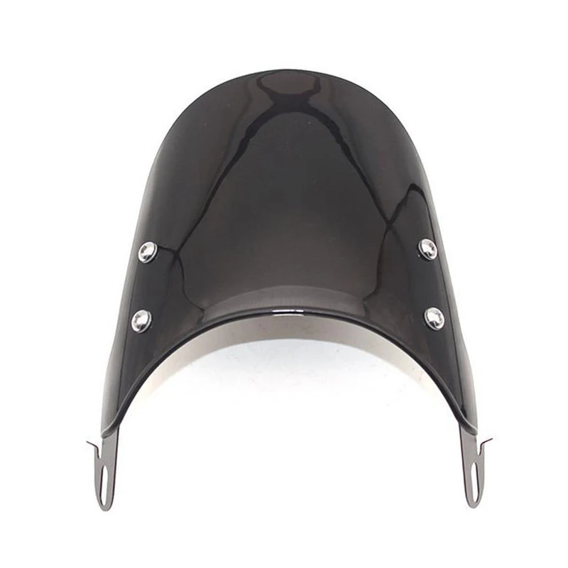 

Motorcycle Windshield Airflow Adjustable Windscreen Wind Deflector for 5-7 Inch Headlights Universal Moto