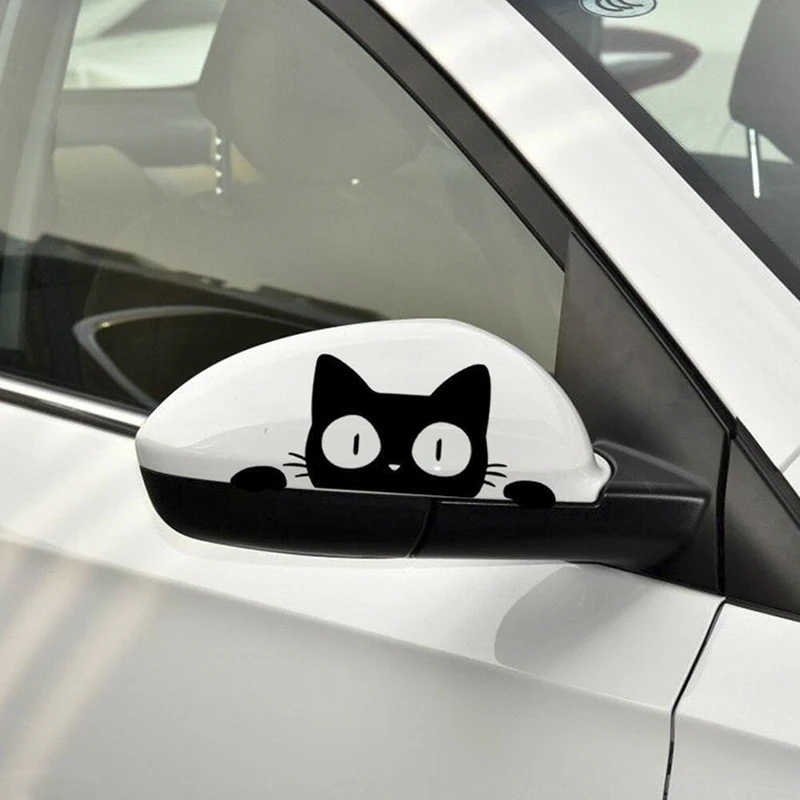 Стайлинг украшения Забавный сюрприз кот глаз Автомобильная Наклейка Виниловая