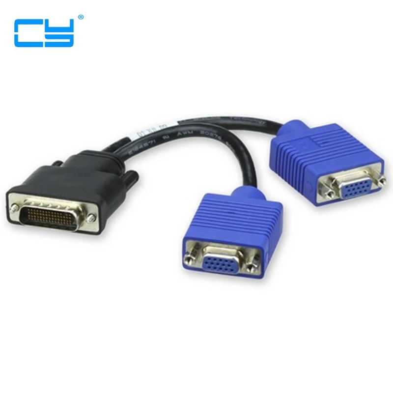 

59Pin DVI Dms-59 Pin to Dual VGA Video Cable For 2 VGA 20cm