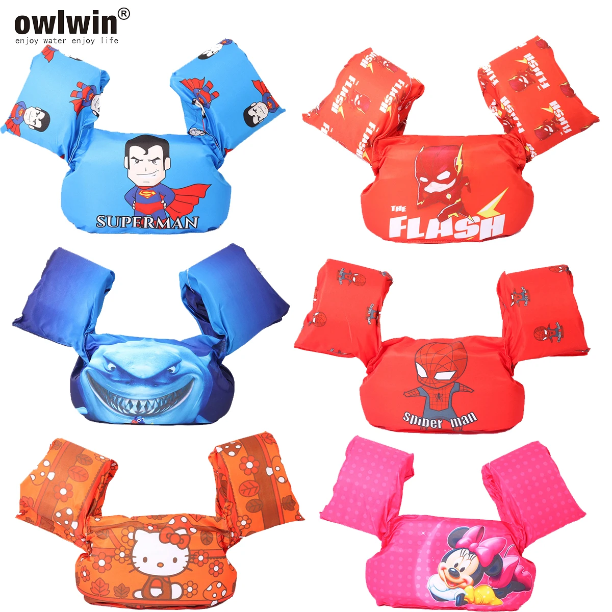 Owlwin puddle jumper, детский спасательный жилет, спасательный жилет, детский купальник, купальный костюм, 14-25 кг, Детские Кольца для рук, плавающие, пена, безопасные плавательные кольца
