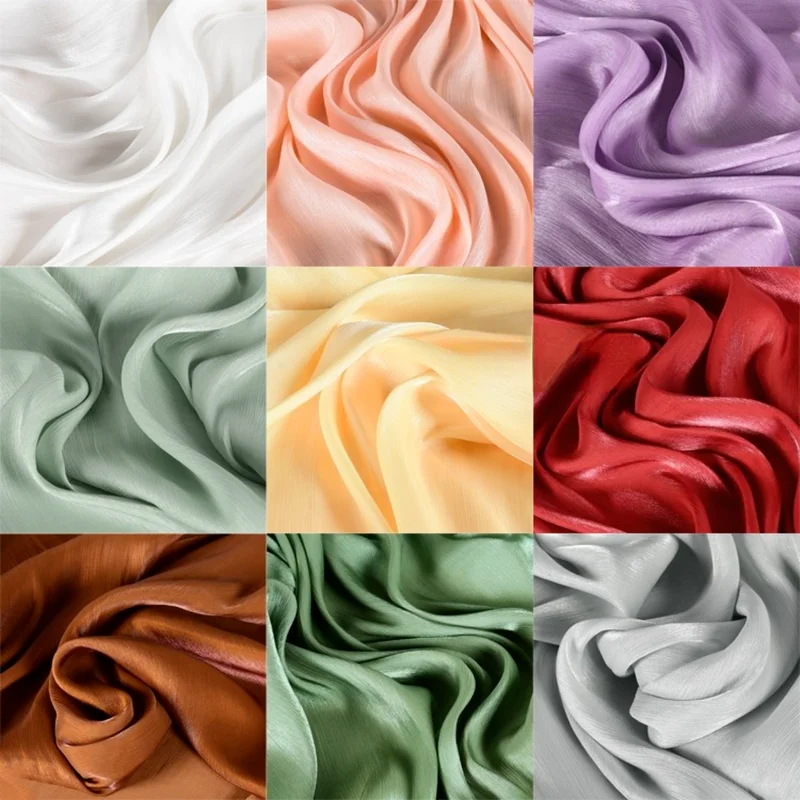 

Глянцевая морская островная сатиновая текстура с рисунком, блестящая шелковая рубашка с блестящими складками, ткань для рубашек юбок