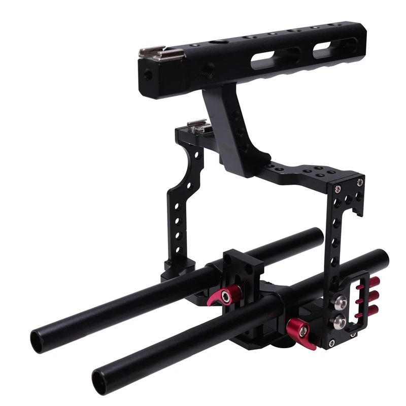 

Anti-slip Design Professional DSLR Camera Video Cage Kit CNC Durable Stabilizer for GH4 A7S A7 A7R A7RII A7SII