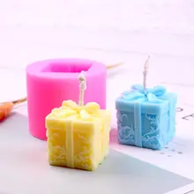 2 шт. 3D силиконовый ароматическая свеча формы Рождественский подарок коробка мыло глины форма для выпечки тортов DIY X4YD