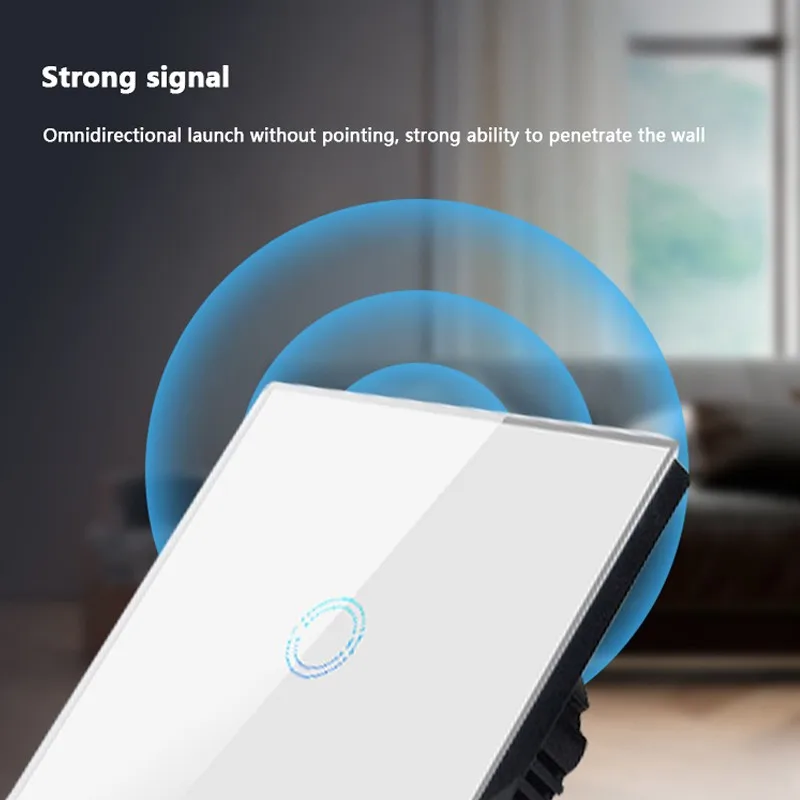 ZUCZUG Wireless Touch Smart Switch 250V 10A Remotely Control Home  Wall Switch 86 Type 1 2 3 Gang LED Light Switch Touch Switch
