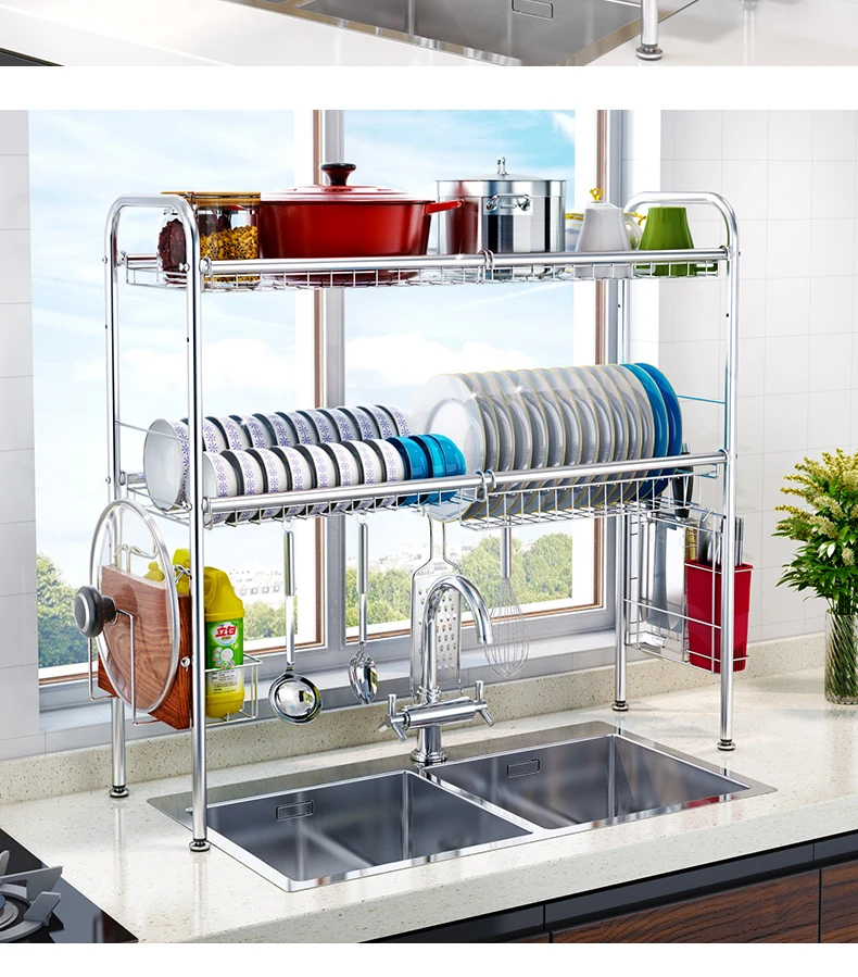 304 стойка для чаши из нержавеющей стали, слив для раковины, кухонная стойка, стеллаж для хранения
