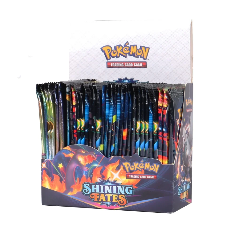 324 шт./коркор. карты Pokemon Сияющие Fates Booster Box Коллекционные торговые игра английская