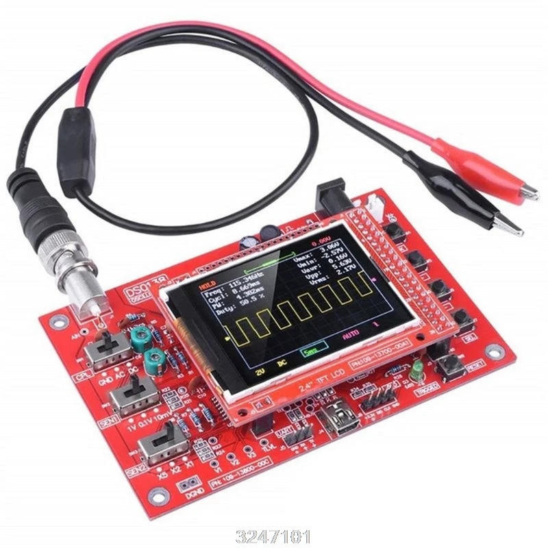 2," TFT карманный осциллограф с зондом и защитным чехлом для DSO138
