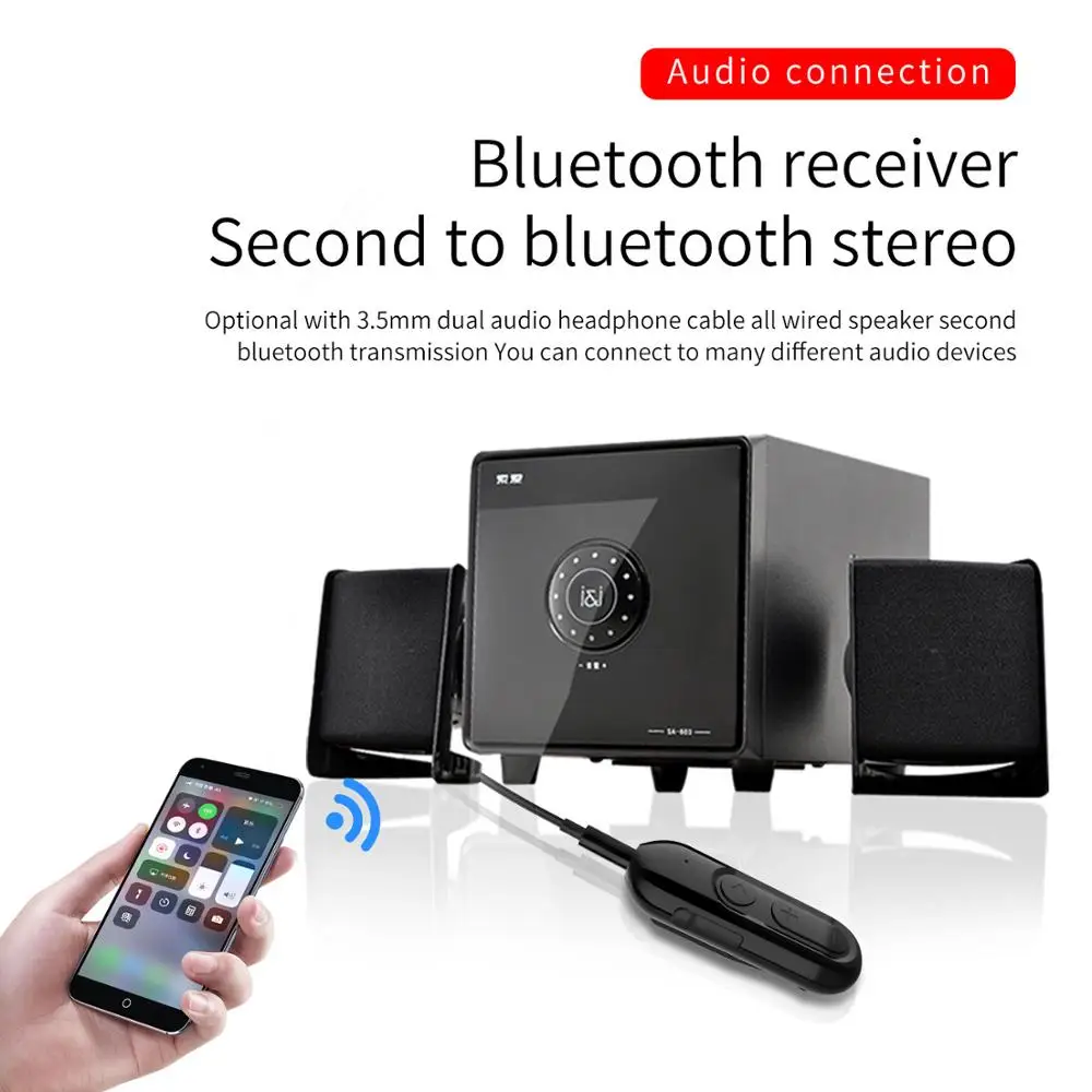 

Wireless Adapter Bluetooth Transmitter Bluetooth Receiver 3.5mm Receptor For Car Audio Speakers Kit TV Speaker Earphone Phone