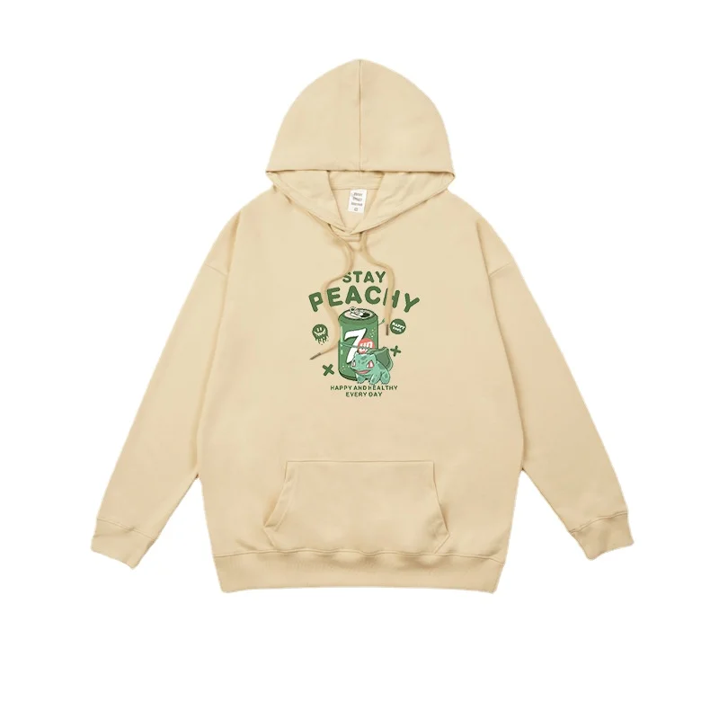 2021 Early Autumn New Product Japanese Cartoon Anime Print Loose College Bf Style Student Wild Couple Hooded Sweater | Мужская одежда