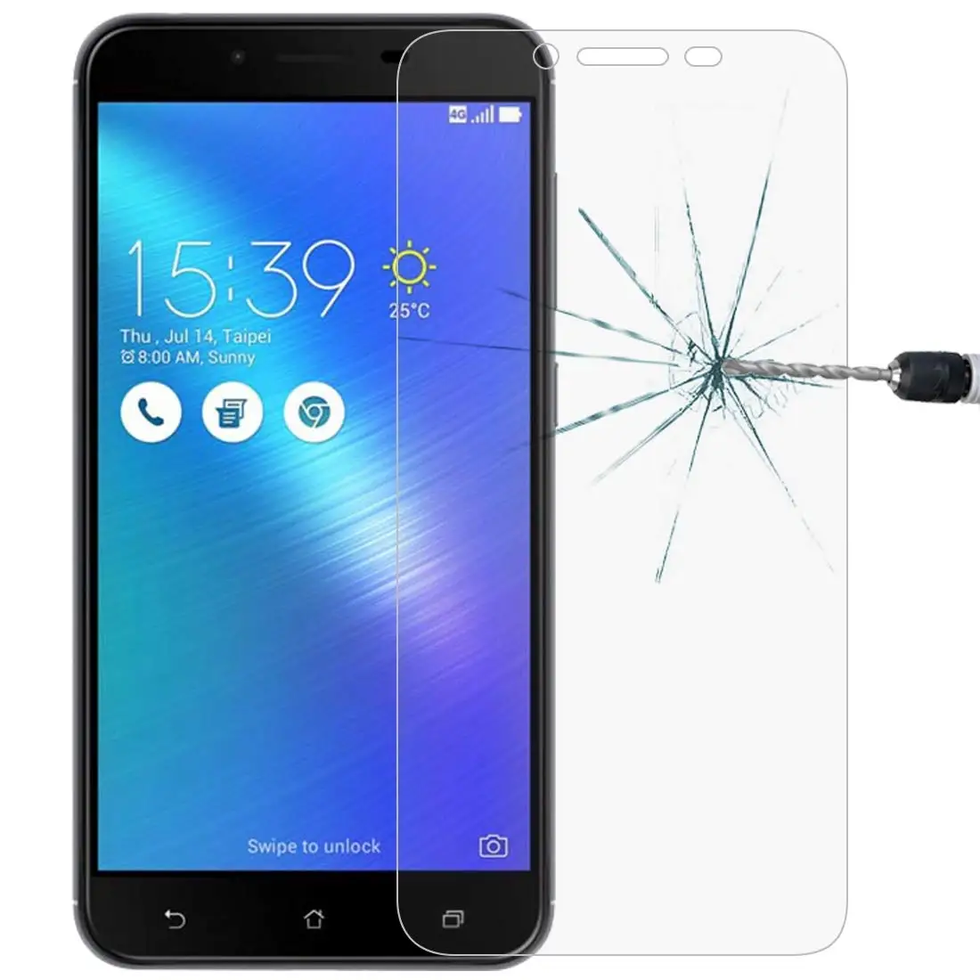 Закалённое стекло с округлыми рамками ASUS ZC553KL Экран защитная пленка 9H 2.5D
