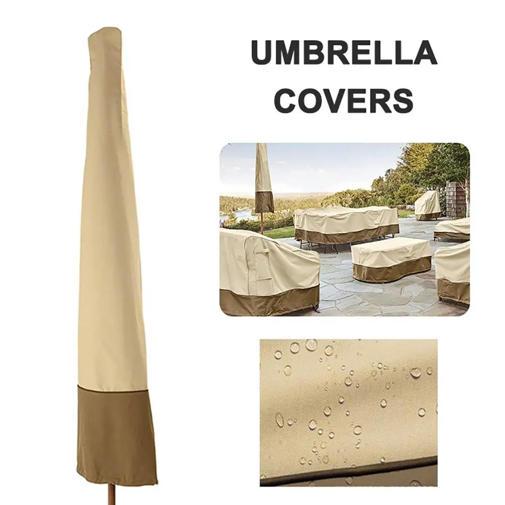 

200x30cm Waterproof 600D Oxford Cloth Outdoor Sunshade Umbrella Cover Garden Patio Cantilever Parasol Rain Cover Accessories