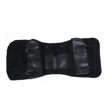 

Set Motorcycle Bag Parts Black Canvas Leather Accessories Repalacement