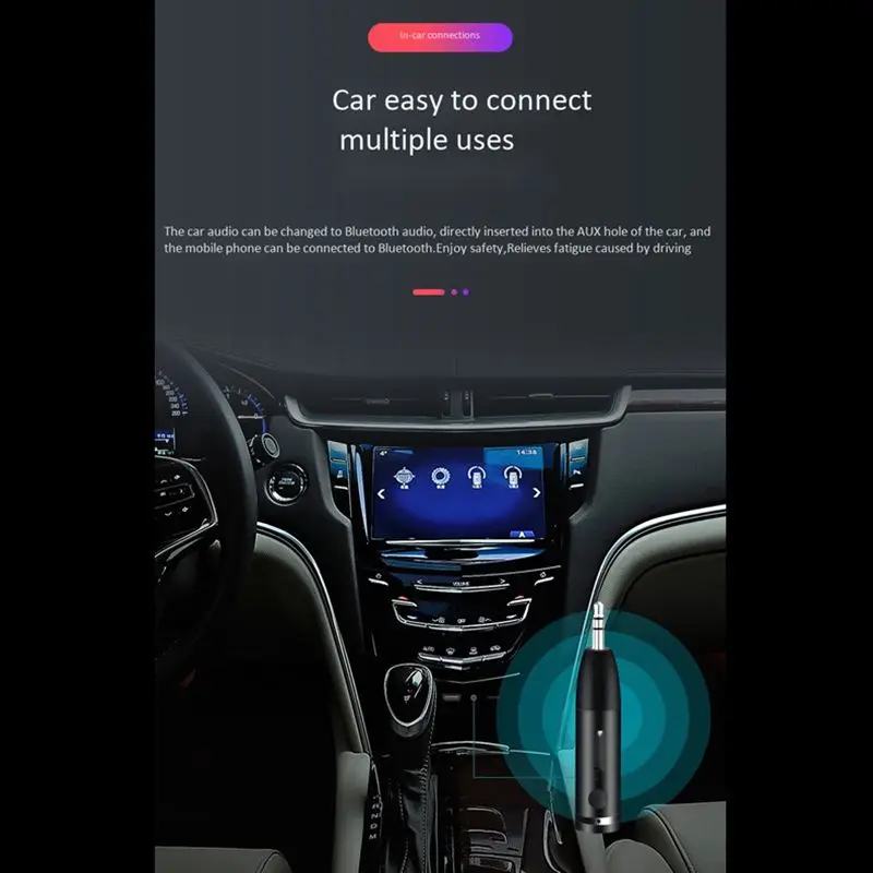 H-011 Bluetooth приемник адаптер для автомобиля Bluetooth 5,0 AUX 3,5 мм музыка Bluetooth аудио приемник Громкая связь вызов для автомобиля Комплект