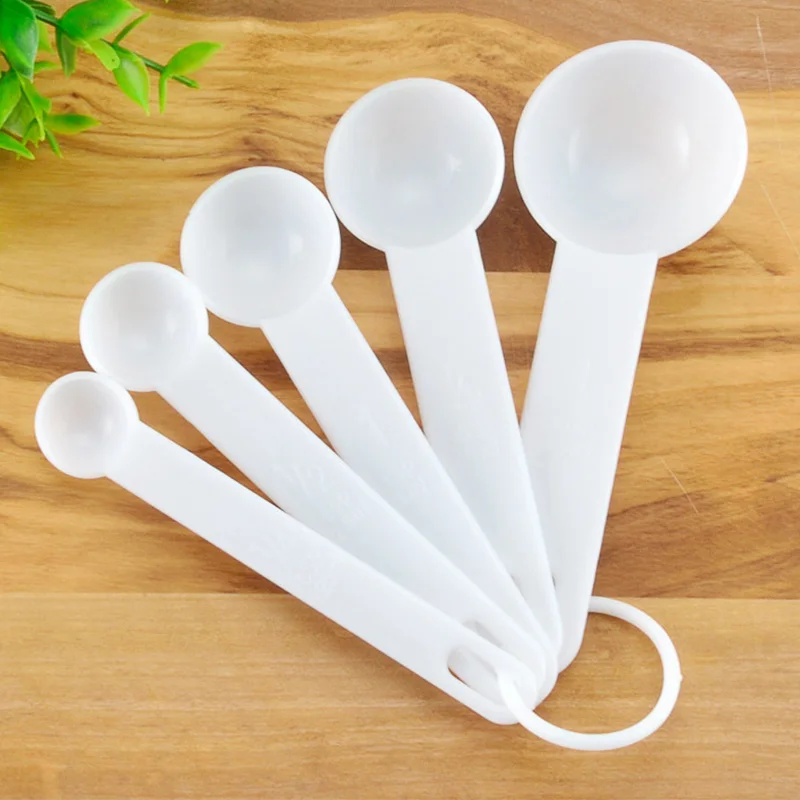 White 5 шт./компл. Кухня Аксессуары Гаджеты мерная ложка лопатка Силиконовая ручка для выпечки Пособия по кулинарии мера для кофе инструмент Кухня расходные материалы - Цвет: White