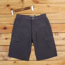 Летние быстросохнущие нейлоновые рабочие шорты, мужские шорты с несколькими карманами, износостойкие, дышащие, с эластичной резинкой на талии, свободные, большие размеры, мужские шорты