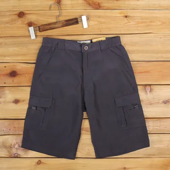 

Summer quick-drying nylon tooling overall shorts men multi-pocket hardwear breathable elastic waist loose big yards male shorts