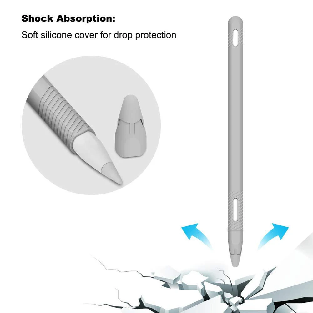 2 шт 12 мм Портативный Противоскользящий мини ручка стилус колпачок для наконечника защитный чехол для Apple Pencil 1/2