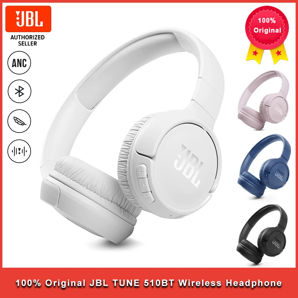 100Original JBL TUNE 510BT Wireless Bluetooth Headphones Music Sports