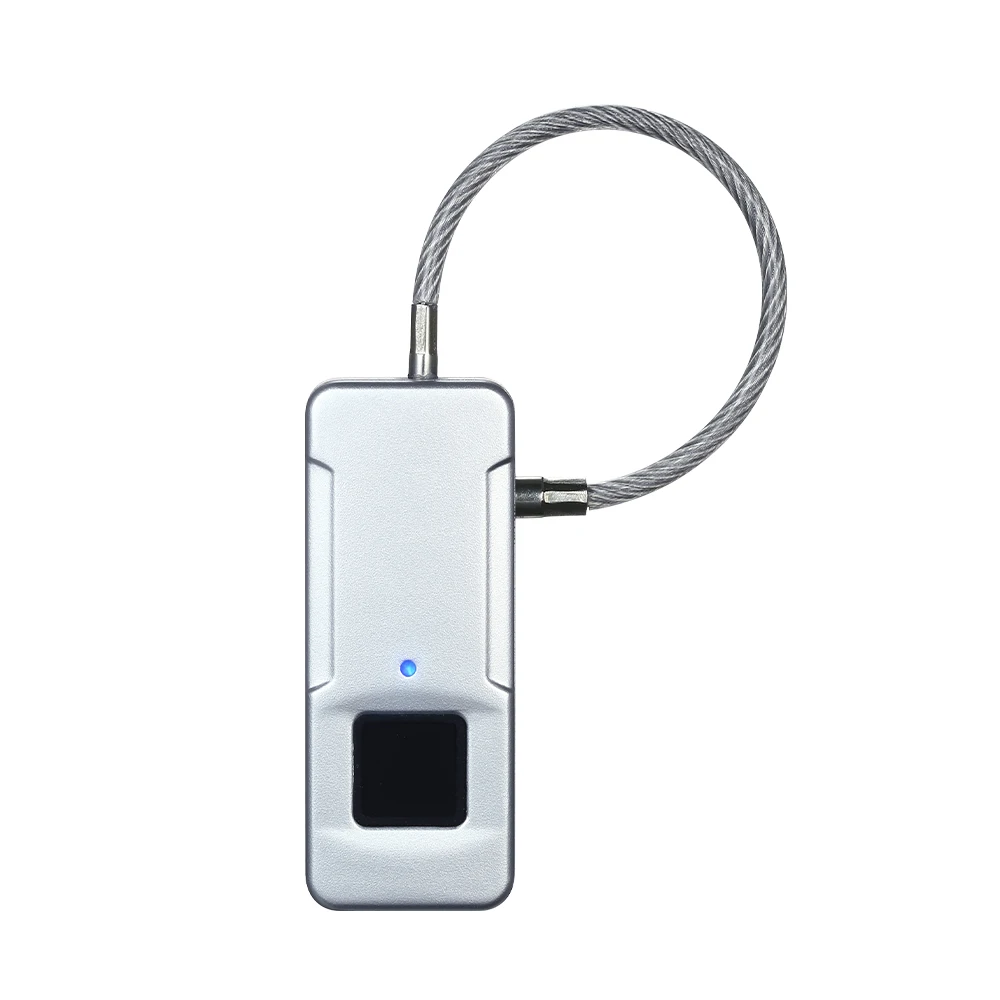 Умный замок отпечатков пальцев USB Перезаряжаемый 10 комплектов отпечатков пальцев IP65 Водонепроницаемый Противоугонный замок безопасности дверь Багаж Замок для чемодана