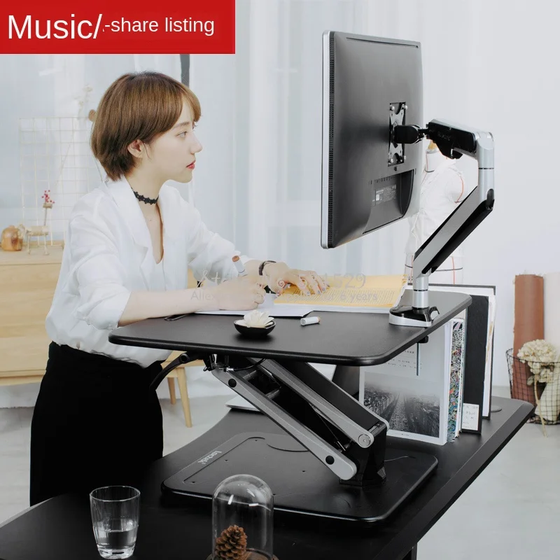 US $608.97 5Lift Table Notebook Monitor Computer Benchtop Increase Table Portable Foldabl Table For Laptop Desk