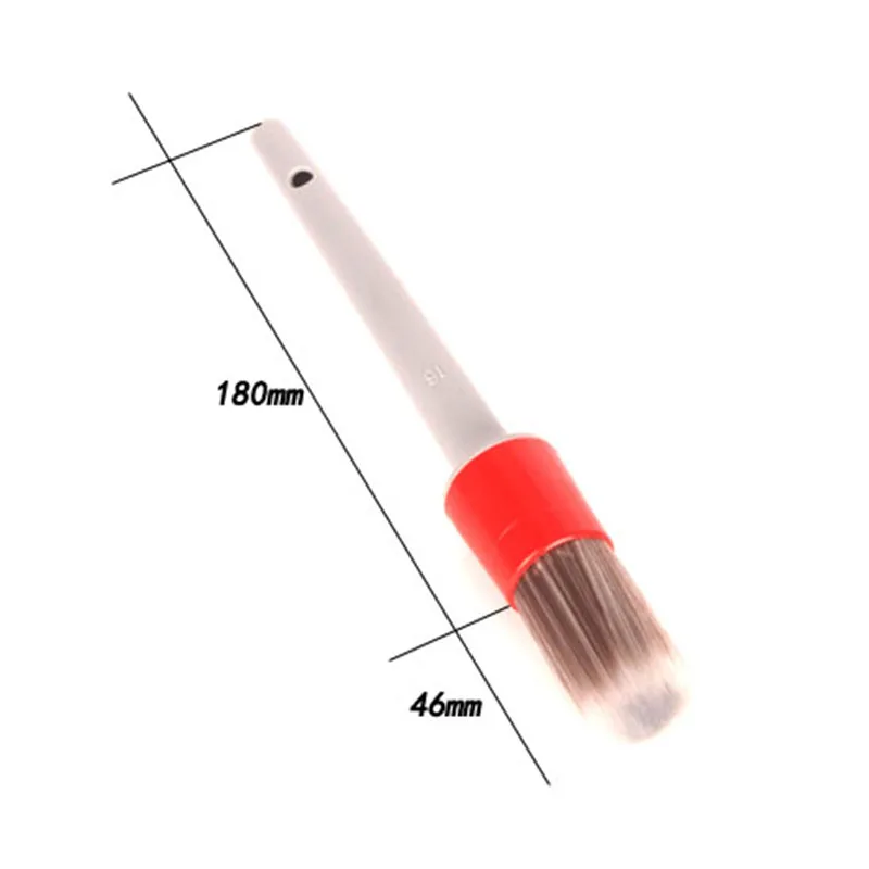 Najtaniej 2019 nowy 3 sztuk zestaw profesjonalne szary PP szczotka do włosów obręcz koła samochodu czyste wnętrze odpowietrznik szczotka silnika myjnia Auto Detailing