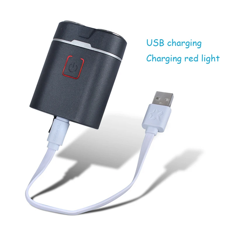 Электрическая бритва водостойкая USB портативная роторная двусторонний резец головка плавающая прямая белая бритва роторная 2 режущая