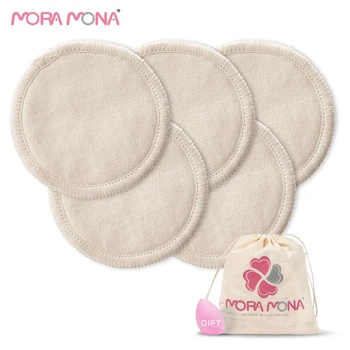 

Mora Mona reusable bamboo cotton pad washable makeup remover pad 5 pieces