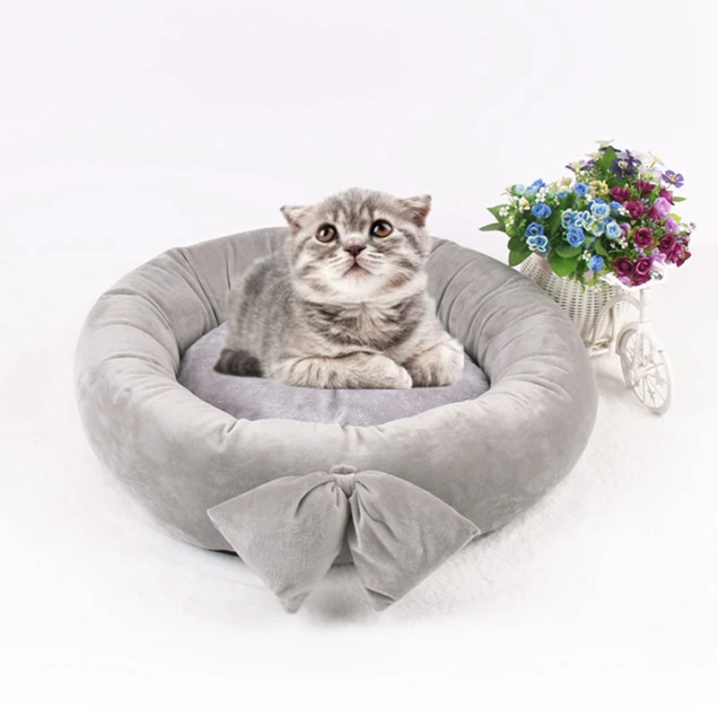 New Arrival Dog Bed Velvet Cat Bed Breathable Kitten Nest Comfort Cat Mat Warm Cat Sofa Pet Sleeping Bed Durable Pet House