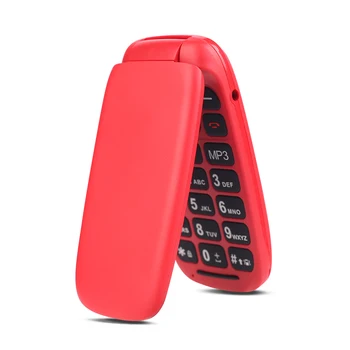 Uniwa X28 2 グラムデュアルスクリーンデュアルsimフリップシニアプッシュボタン携帯電話ロシアキーボードキー電話ロック解除携帯電話 1200mah