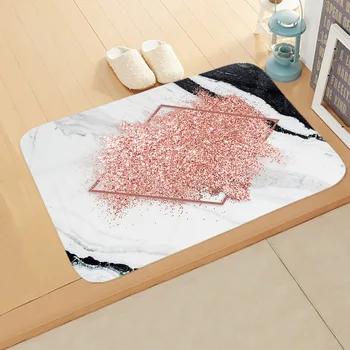 

Marble Pattern Mat Carpet Soft Flanner Doormat Rugs For Bedroom Living Room Door Floor Cushion Antiskid Waterproof Mats