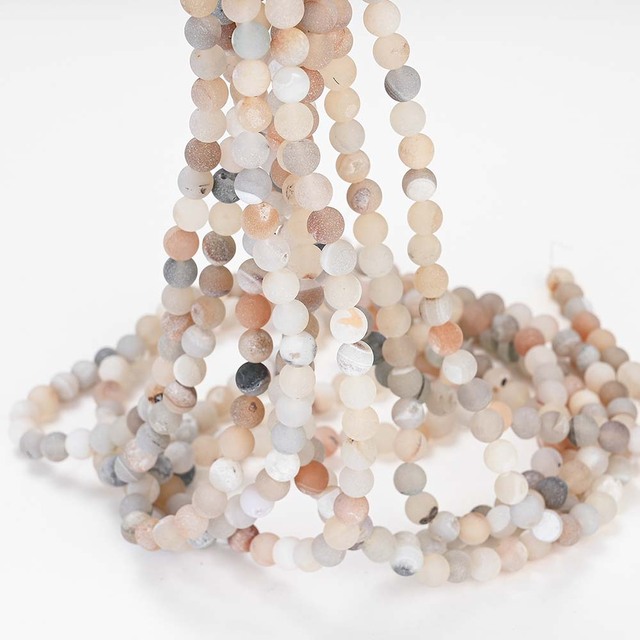 Clusters Crude Metallic Coated Agates Beads Round Loose Beads for Jewelry Making Bulk DIY Bracelet Charm 4/6/8/10/12 MM