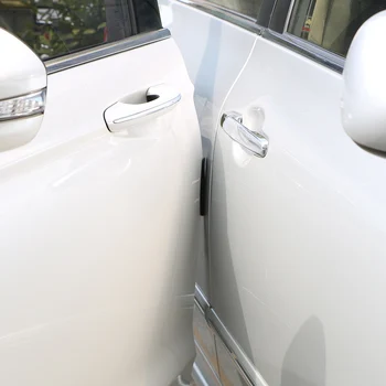 

FORAUTO 4Pcs/set Trim Molding Protection Strip Scratch Protector Car Sticker Anti-collision Adhesive Door Edge Guards