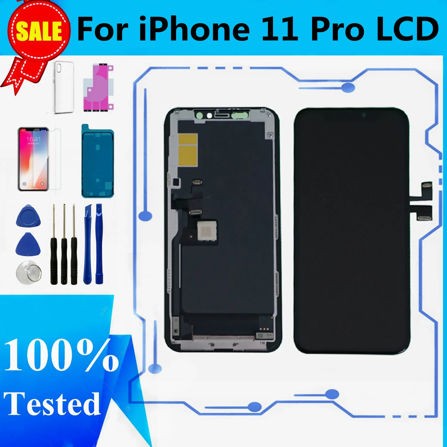 US $45.56 JK GX Soft OLED LCD Screen For IPhone 11 Pro LCD Display 3D Touch Screen Digitizer Assembly For IPhone 11Pro Max LCD Replacement