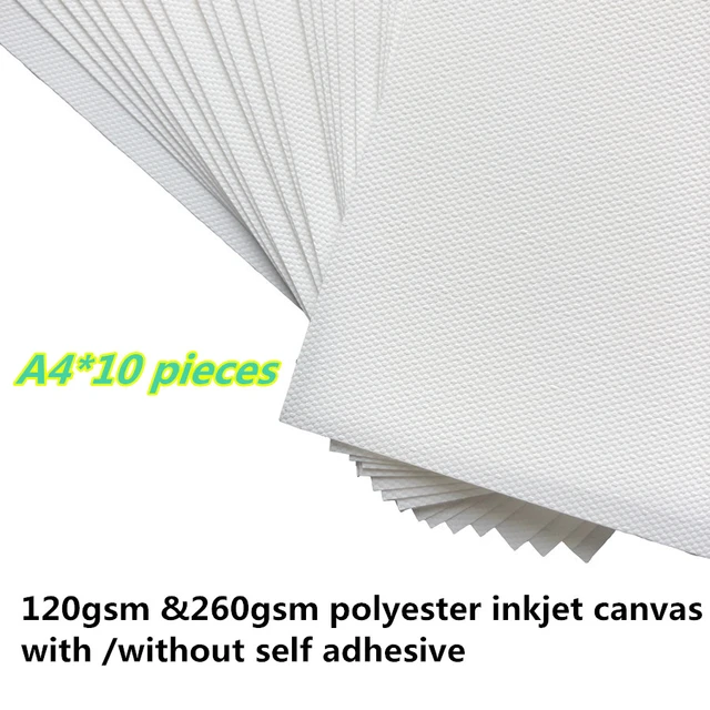 A4 A3 A3+ A2 size inkjet pure cotton canvas sheets for inkjet