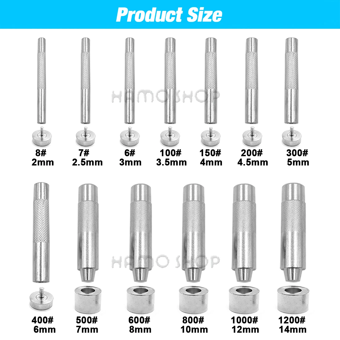 Eyelet Punch Tool Set Eyelet Grommet Ring Eyelet Grommet Ring Kit Grommet Eyelet Kit Grommet Punch Tool Grommet Tool Kit Grommet Tool Screw Back Eyelets Eyelet Grommet Dies Metal Eyelet Buttons 100set Mix 5 Color For Leathercraft DIY Clothing Shoes Belt Bag Accessories